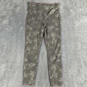 Spanx Women's Shaping Jeggings L Grey Camo High Rise Slimming Stretch Comfort